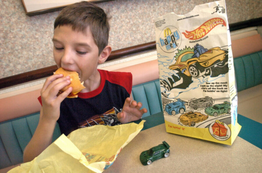 A supersized attack on McDonald's Happy Meal toys